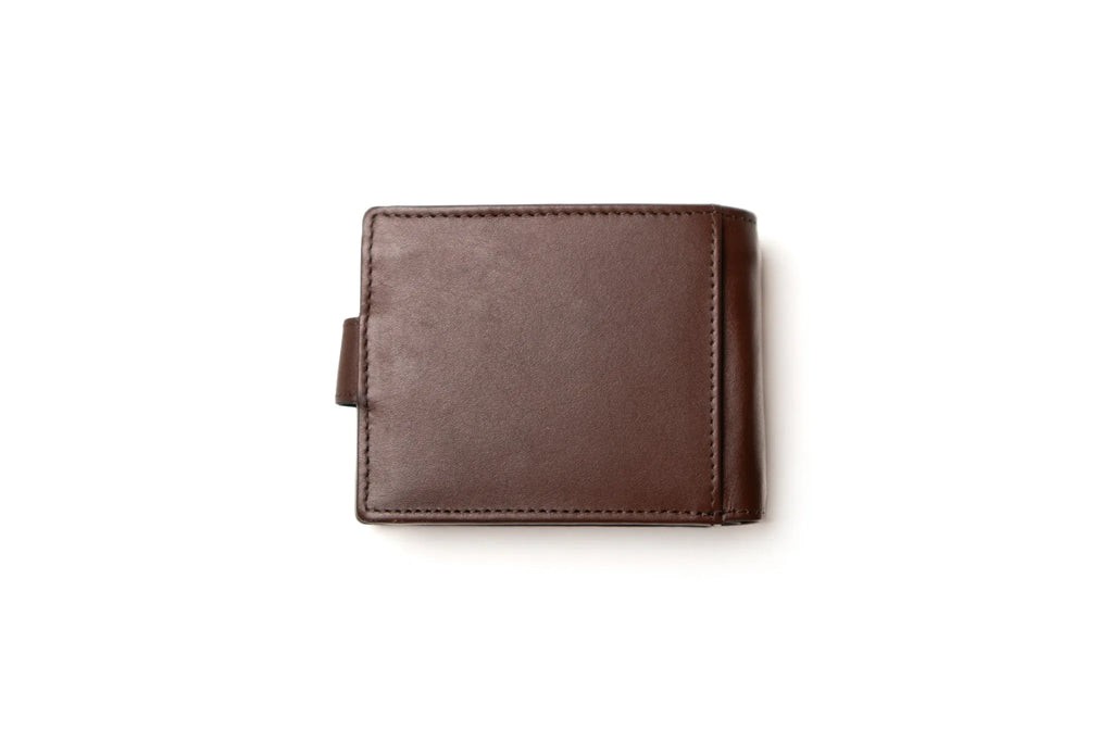 Classic Bifold Wallet - Dark Brown, with Coin Pocket