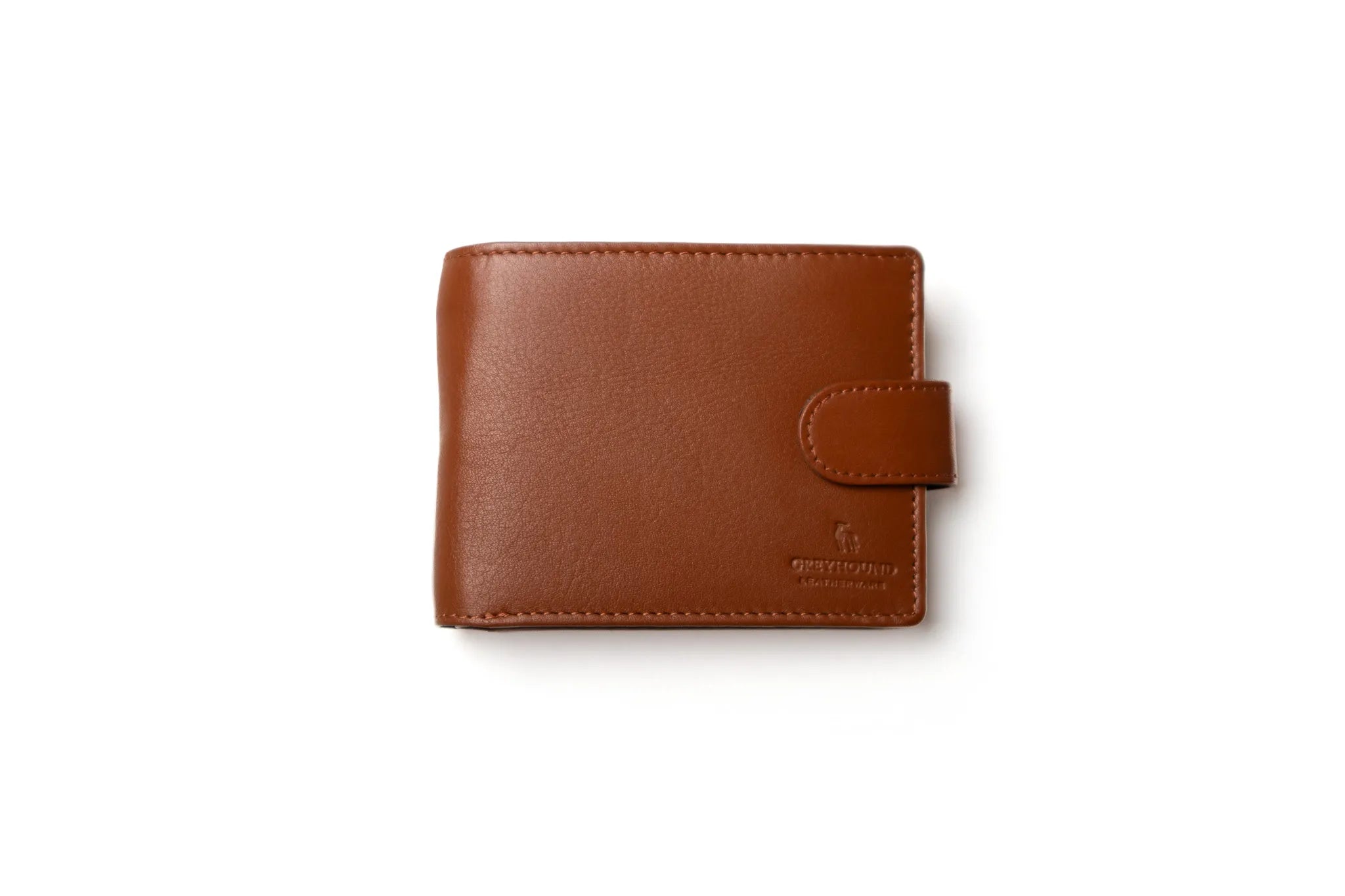 Classic Bifold Wallet - Cognac, with Coin Pocket
