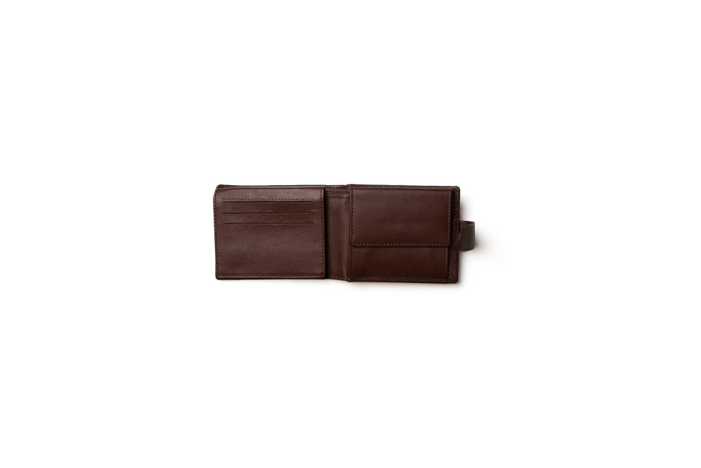 Classic Bifold Wallet - Dark Brown, with Coin Pocket