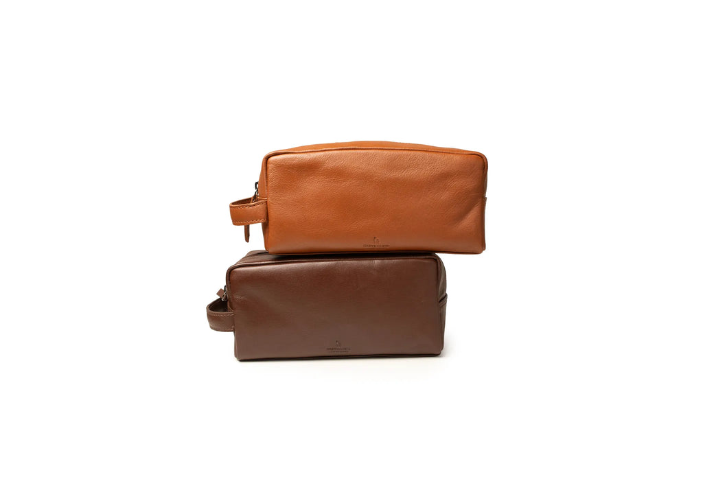Classic Toiletry Bag - Dark Brown, Large