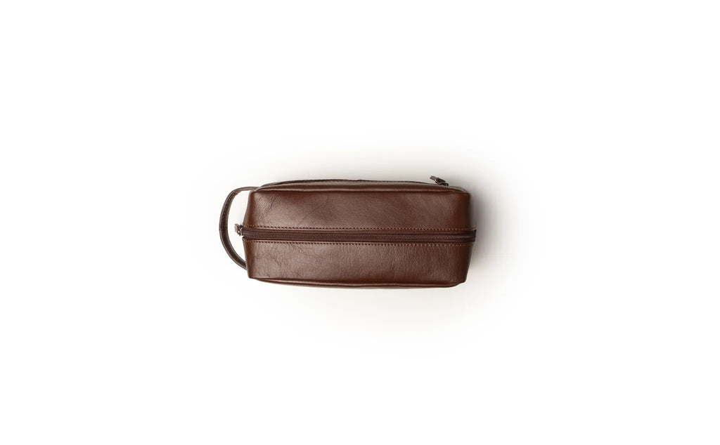 Classic Toiletry Bag - Dark Brown, Large