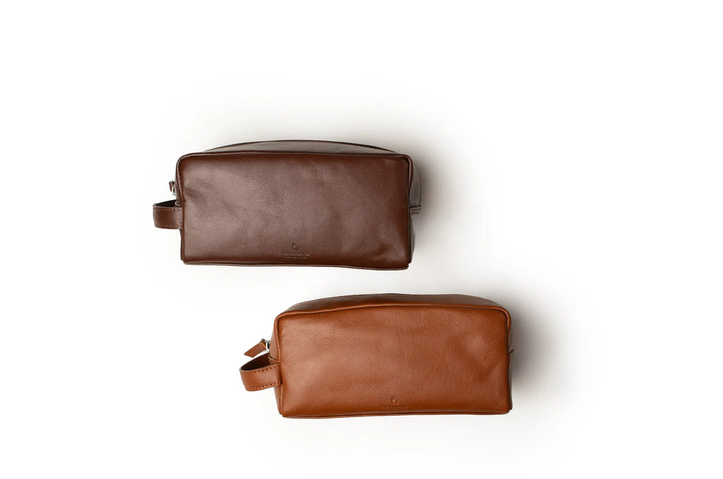 Classic Toiletry Bag - Dark Brown, Large