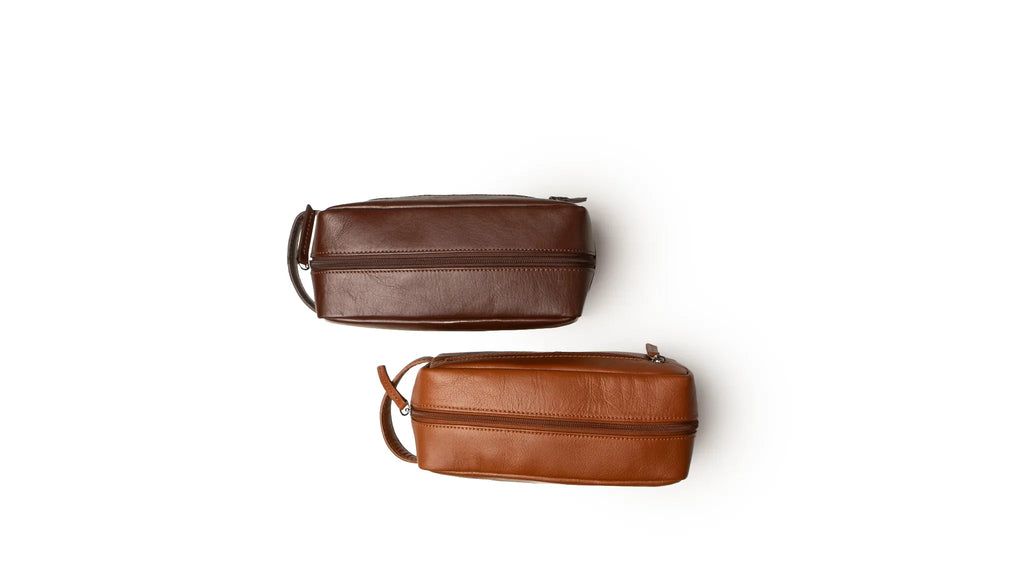Classic Toiletry Bag - Dark Brown, Large