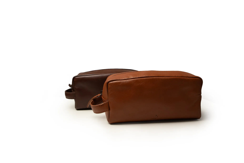 Classic Toiletry Bag - Dark Brown, Large