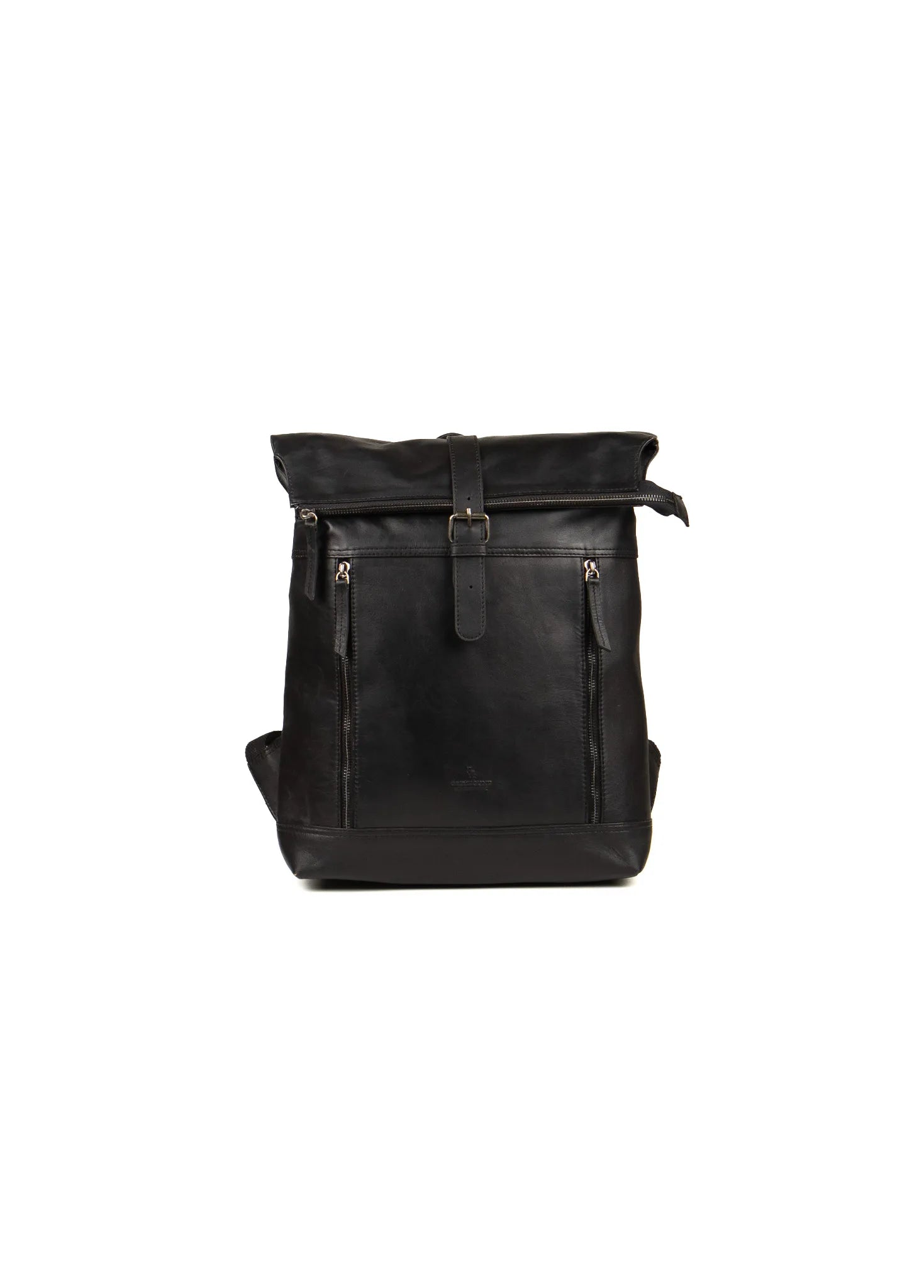 Roll Top Backpack - Black