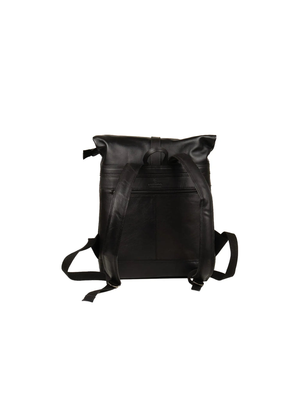Roll Top Backpack - Black