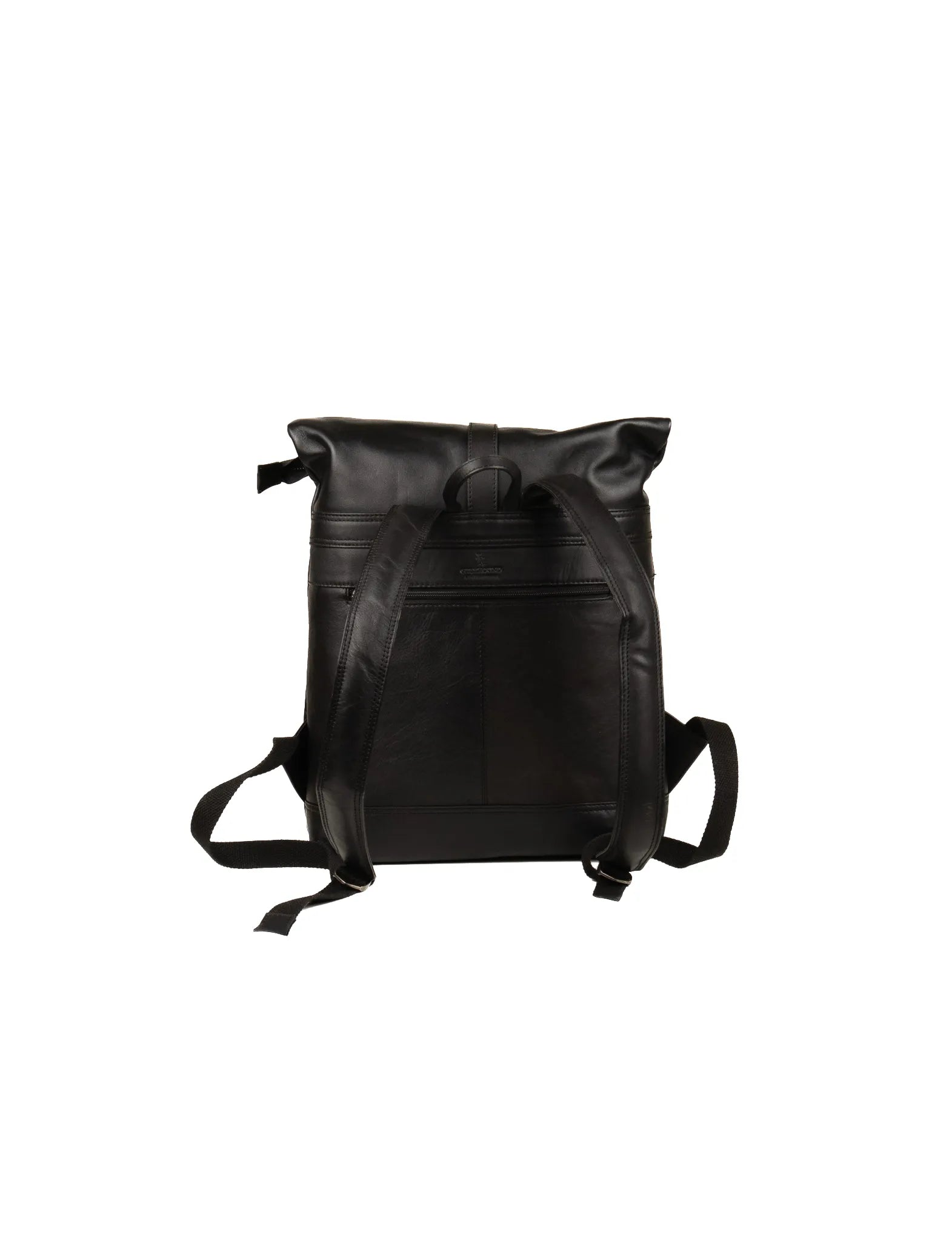 Roll Top Backpack - Black