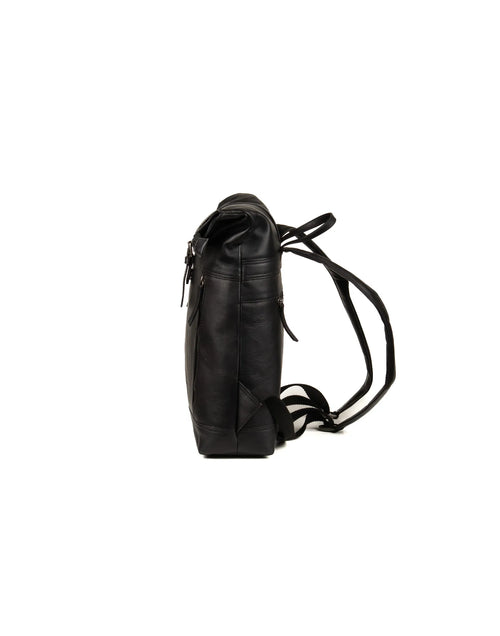 Roll Top Backpack - Black