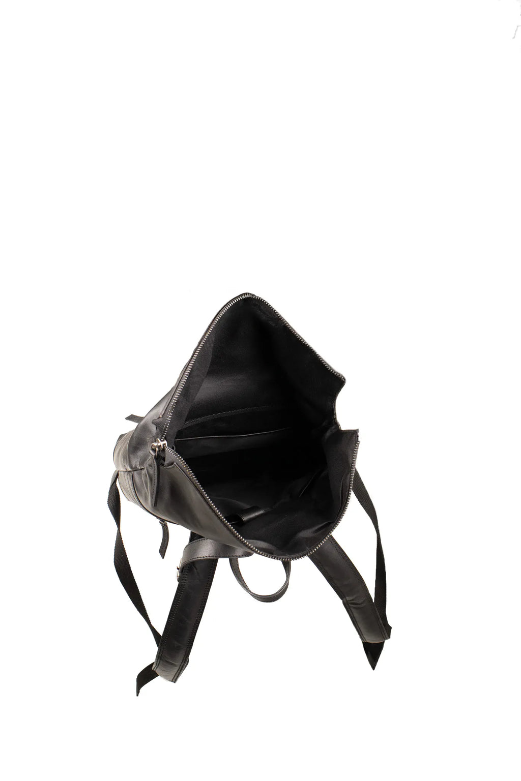 Roll Top Backpack - Black
