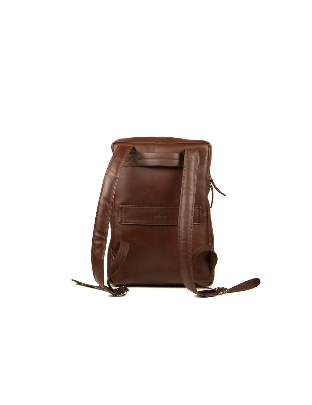Zip Top Backpack - Dark Brown